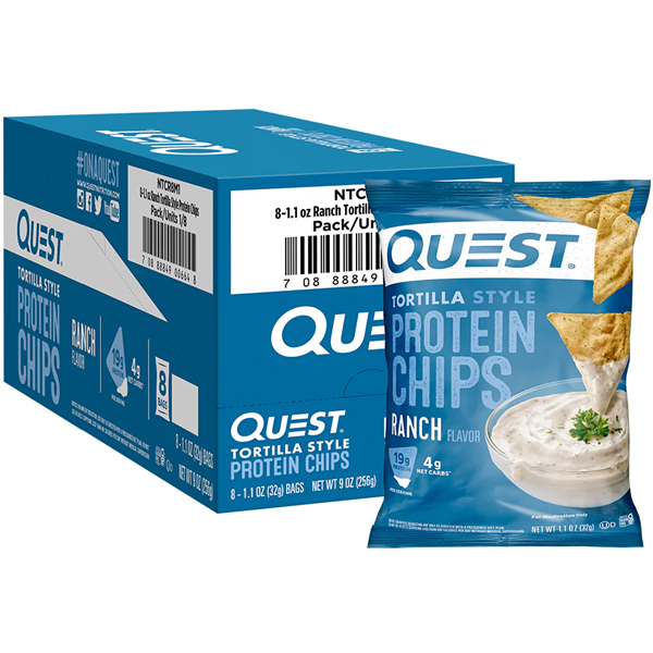 Picture of Quest Protein chips - Ranch-  Box Of 8