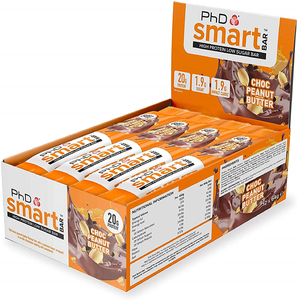 Picture of PhD Performance Nutrition Smart Bar Chocolate Peanut Butter (Box of 12 Bars)