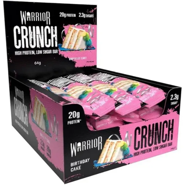 Picture of Warrior Crunch Protein Bar  Birthday Cake